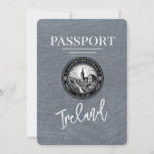 Save The Date Passeport Silver Ireland Enregistrer La Date (Devant)