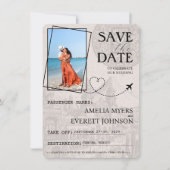 Save The Date Passeport Vert Cancun Enregistrer La Date (Devant)