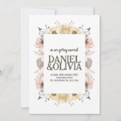 Save The Date Pastel Color Floral Mariage (Dos)