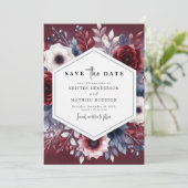 Save The Date Pastel Custom Bourgogne (Debout devant)