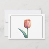 Save The Date Pastel Tulip Mariage Suite Typographie élégante (Dos)