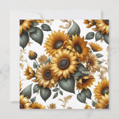 Save The Date Patch de tournesol Enregistrer la date (Dos)