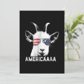 Save The Date Patriotic Goat Funny (Debout devant)