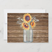 Save The Date Pays de Tournesols Rustiques SoleilSave the Date V (Dos)