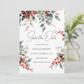 Save The Date Pays Hiver Holly (Debout devant)