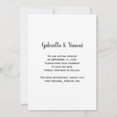 Save The Date Pays Rose Cowboy Boots Mariage Enregistrer la date (Dos)