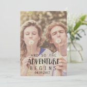 Save The Date Pays rustique Enregistrer le devis d'invitation Da (Debout devant)