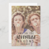 Save The Date Pays rustique Enregistrer le devis d'invitation Da (Devant / Derrière)