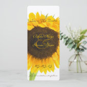 Save The Date Pays rustique Tournesol Mariage Sauvez les dates (Debout devant)