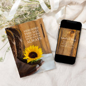 Save The Date Pays Sunflower Occident mariage Enregistrer la dat