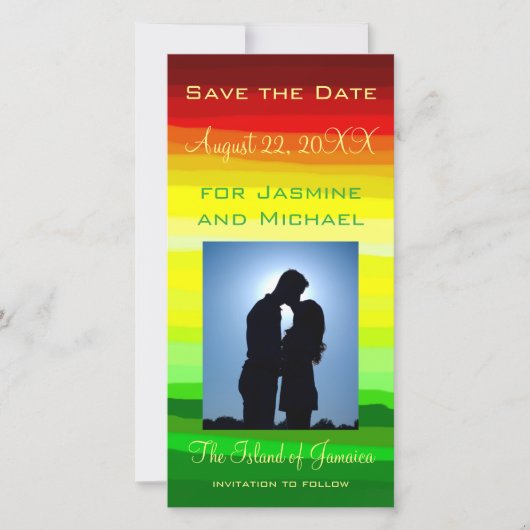 Save The Date Paysage Abstrait coloré - Enregistrer la date (Devant)