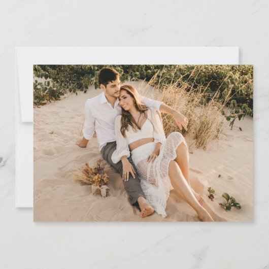 Save The Date Paysage fleuri mariage de la pêche (Dos)