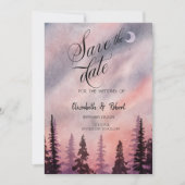 Save The Date Paysage hivernal Forêt de Péninsule Économisez La (Devant)