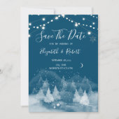 Save The Date Paysage hivernal Neige Enregistrer La Date (Devant)