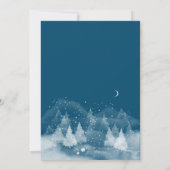 Save The Date Paysage hivernal Neige Enregistrer La Date (Dos)