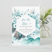 Save The Date Paysage naturel Mariage nautique (Debout devant)