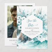 Save The Date Paysage naturel Mariage nautique (Devant / Derrière)