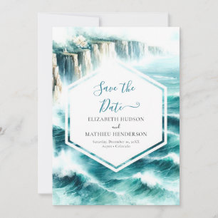 Save The Date Paysage personnalisé Mariage nautique