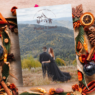 Save The Date Paysage rustique fantaisie Montagnes Photo romanti