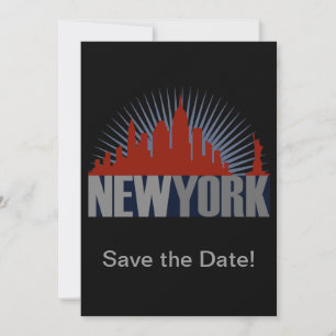 Save The Date Paysage urbain de New York City