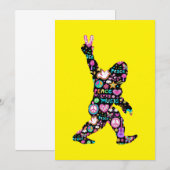 Save The Date Peace Love Bigfoot Hippie Funny Bigfoot Lover (Devant / Derrière)