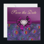 Save The Date Peacock Plum Purple Enregistrer la date<br><div class="desc"></div>