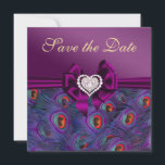 Save The Date Peacock Plum Purple Enregistrer la date<br><div class="desc"></div>
