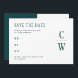 Save The Date Peacock TURQUOISE Green Gold Mariage ENREGISTRER L<br><div class="desc">⭐ Design par LeahG®. Félicitations à votre fiançailles. 📌 NIP cette conception à votre tableau de bord mariage sur Pinterest et profiter de votre voyage de planification mariage. 🥰 Vos amis et votre famille aimeront cet objet de mariage moderne et minimaliste, simple et élégant. Cela fait partie d'une collection de...</div>