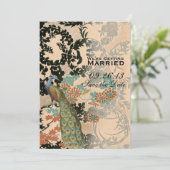 Save The Date Peacock vintage (Debout devant)