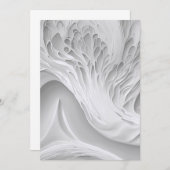 Save The Date Peigne blanche Enregistrer la date (Devant / Derrière)