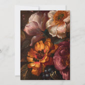 Save The Date Peinture de la couronne botanique Mariage d'olivie (Dos)