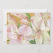 Save The Date Peinture douce Alstromeria (Dos)