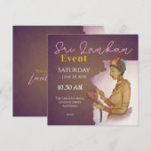 Save The Date Peintures sigiri du Sri Lanka (Devant / Derrière)