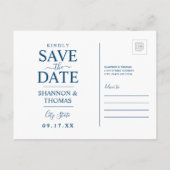 Save the date | Pennsylvania Uitnodiging Briefkaart (Achterkant)
