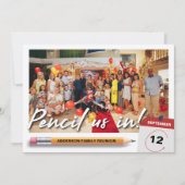 Save The Date Pensez-Nous En Famille Unique Photo Réunion (Devant)