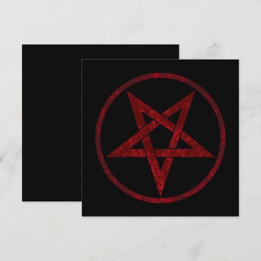 Save The Date Pentagram Red Devil (Devant / Derrière)