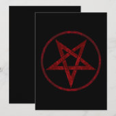 Save The Date Pentagram Red Devil (Devant / Derrière)