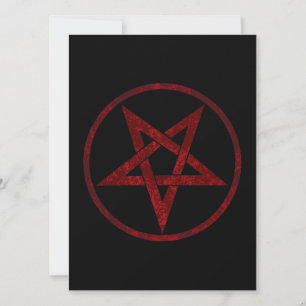 Save The Date Pentagram Red Devil