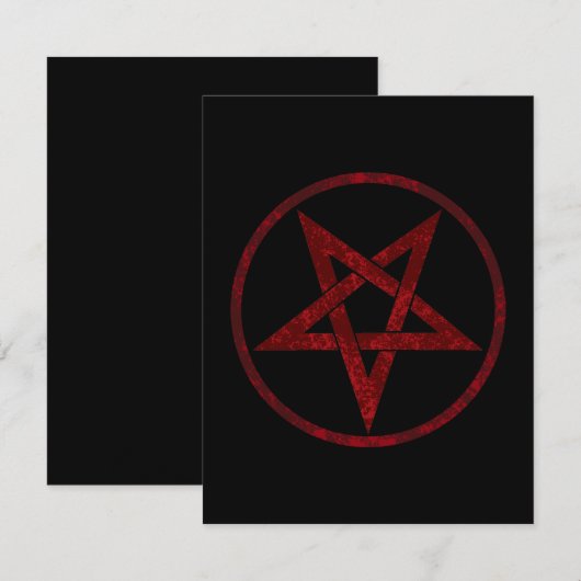 Save The Date Pentagram Red Devil (Devant / Derrière)