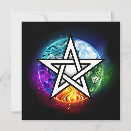 Save The Date pentagramme wiccan (Devant)