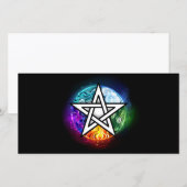 Save The Date pentagramme wiccan (Devant / Derrière)