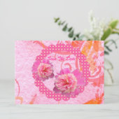 Save The Date Peonies Enregistrer La Date (Debout devant)