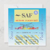 SAVE THE DATE PÈRE NOËL FE, NOUVEAU MEXIQUE SKYLINE WB1 - (Devant)