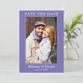 Save The Date Périmètre photo minimaliste moderne (Debout devant)