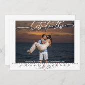 Save The Date Permet d'enregistrer la date du calendrier photo (Devant / Derrière)