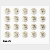 Save the date | personaliseren ronde sticker (Vel)
