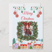 Save The Date Personalized Family Christmas Photo Card (Devant)