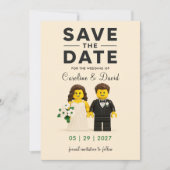 Save The Date Personnages de blocs de construction de briques de (Devant)