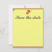 Save The Date Personnalisable Enregistrer la date note collante (Devant)