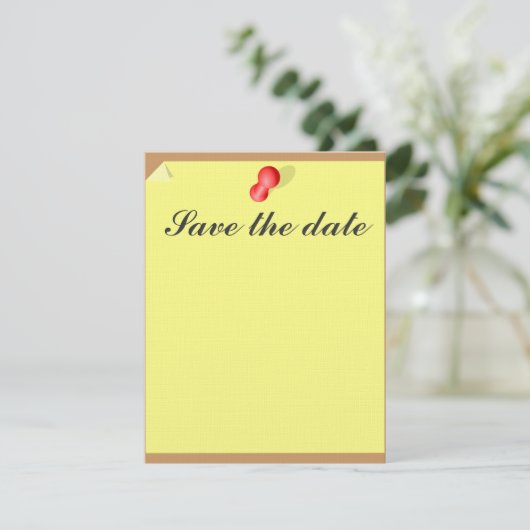 Save The Date Personnalisable Enregistrer la date note collante (Debout devant)